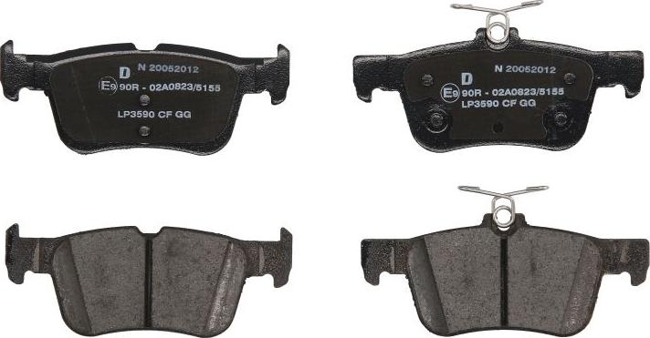 Delphi LP3590 - Гальмівні колодки, дискові гальма autozip.com.ua