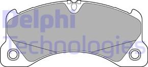 Delphi LP3593 - Гальмівні колодки, дискові гальма autozip.com.ua