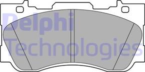 Delphi LP3592-18B1 - Гальмівні колодки, дискові гальма autozip.com.ua