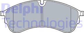 Delphi LP3545 - Гальмівні колодки, дискові гальма autozip.com.ua