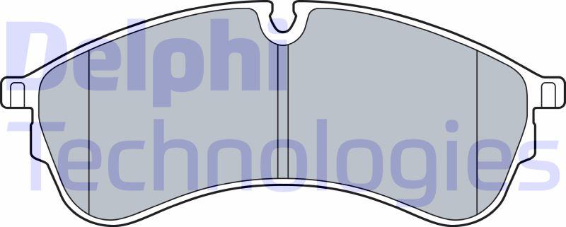 Delphi LP3545 - Гальмівні колодки, дискові гальма autozip.com.ua