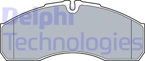 Delphi LP3541 - Гальмівні колодки, дискові гальма autozip.com.ua