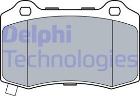 Delphi LP3547 - Гальмівні колодки, дискові гальма autozip.com.ua