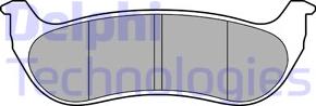 Delphi LP3556 - Гальмівні колодки, дискові гальма autozip.com.ua