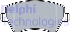 Delphi LP3551 - Гальмівні колодки, дискові гальма autozip.com.ua