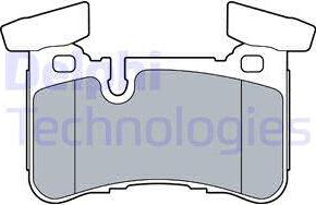 Delphi LP3516 - Гальмівні колодки, дискові гальма autozip.com.ua