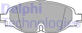 Delphi LP3584 - Гальмівні колодки, дискові гальма autozip.com.ua