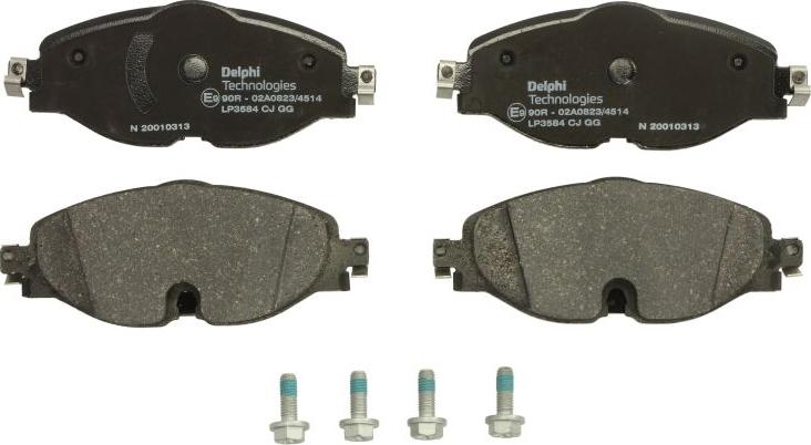 Delphi LP3584 - Гальмівні колодки, дискові гальма autozip.com.ua
