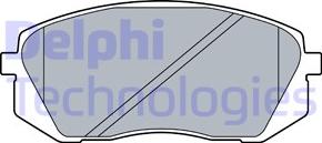 Delphi LP3535 - Гальмівні колодки, дискові гальма autozip.com.ua