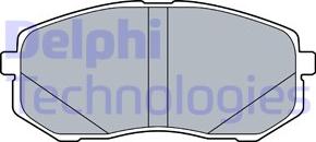Delphi LP3538 - Гальмівні колодки, дискові гальма autozip.com.ua