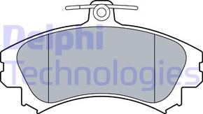 Delphi LP3533 - Гальмівні колодки, дискові гальма autozip.com.ua