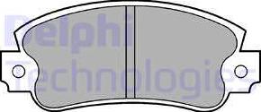 Delphi LP353 - Гальмівні колодки, дискові гальма autozip.com.ua