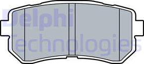 Delphi LP3521 - Гальмівні колодки, дискові гальма autozip.com.ua