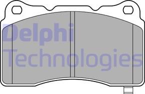 Delphi LP3575 - Гальмівні колодки, дискові гальма autozip.com.ua