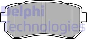 Delphi LP3576 - Гальмівні колодки, дискові гальма autozip.com.ua