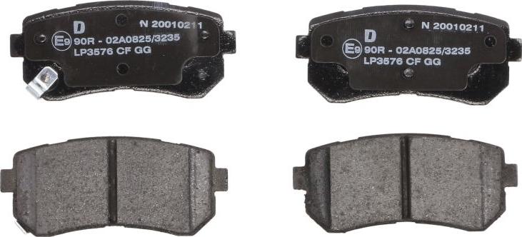 Delphi LP3576 - Гальмівні колодки, дискові гальма autozip.com.ua