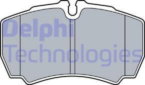 Delphi LP3573 - Гальмівні колодки, дискові гальма autozip.com.ua