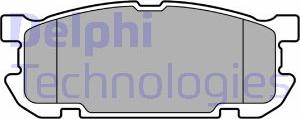 Delphi LP3690 - Гальмівні колодки, дискові гальма autozip.com.ua