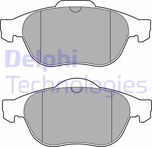 Delphi LP3691 - Гальмівні колодки, дискові гальма autozip.com.ua