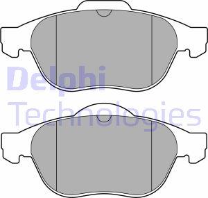 Delphi LP3692 - Гальмівні колодки, дискові гальма autozip.com.ua