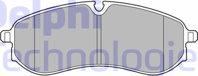 Delphi LP3641 - Гальмівні колодки, дискові гальма autozip.com.ua