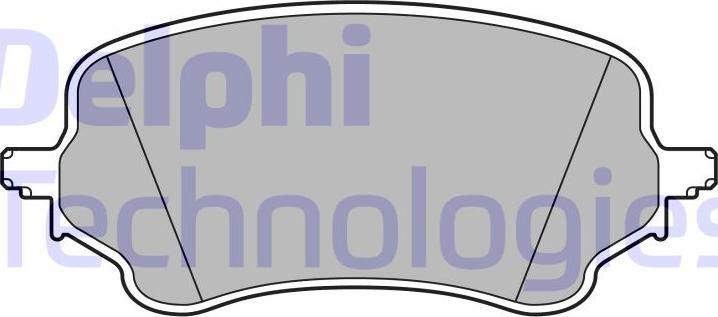 Delphi LP3648 - Гальмівні колодки, дискові гальма autozip.com.ua