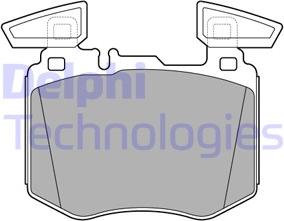 Delphi LP3642 - Гальмівні колодки, дискові гальма autozip.com.ua