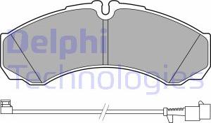 Delphi LP3658 - Гальмівні колодки, дискові гальма autozip.com.ua