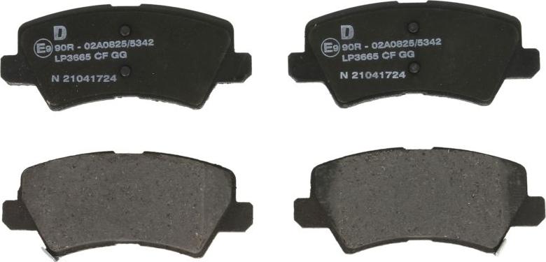 Delphi LP3665 - Гальмівні колодки, дискові гальма autozip.com.ua