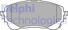 Delphi LP3609 - Гальмівні колодки, дискові гальма autozip.com.ua