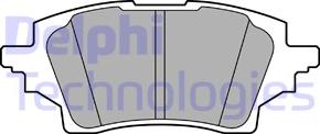 Delphi LP3608 - Гальмівні колодки, дискові гальма autozip.com.ua