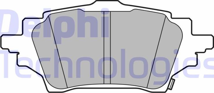 Delphi LP3608 - Гальмівні колодки, дискові гальма autozip.com.ua
