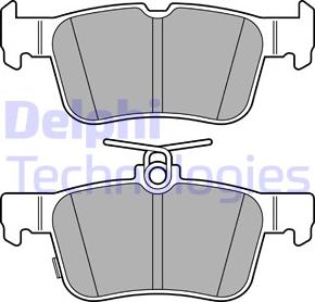 Delphi LP3607 - Гальмівні колодки, дискові гальма autozip.com.ua