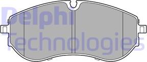 Delphi LP3610 - Гальмівні колодки, дискові гальма autozip.com.ua