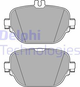 Delphi LP3689 - Гальмівні колодки, дискові гальма autozip.com.ua