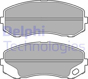 Delphi LP3687 - Гальмівні колодки, дискові гальма autozip.com.ua