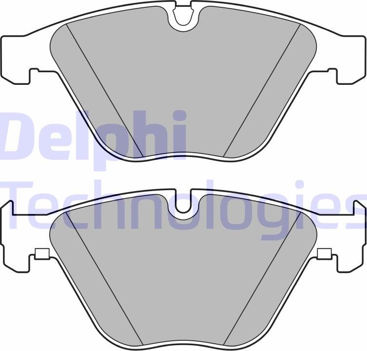 Delphi LP3630 - Гальмівні колодки, дискові гальма autozip.com.ua