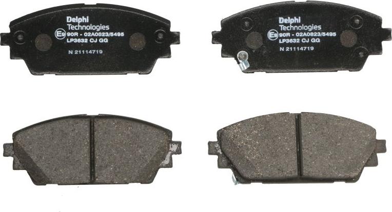Delphi LP3632 - Гальмівні колодки, дискові гальма autozip.com.ua