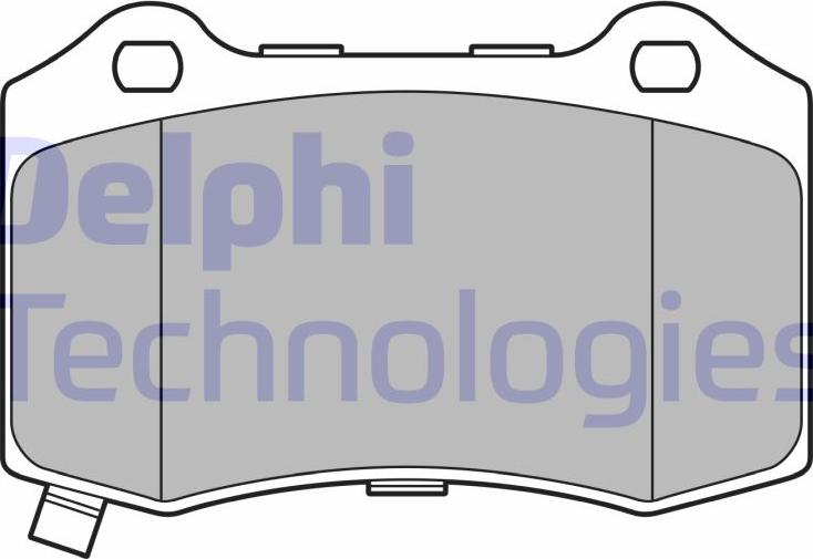 Delphi LP3676 - Гальмівні колодки, дискові гальма autozip.com.ua