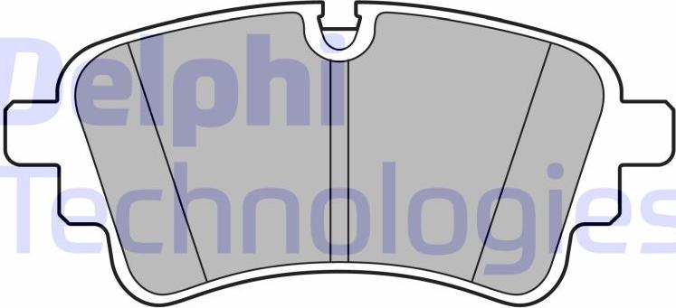 Delphi LP3670 - Гальмівні колодки, дискові гальма autozip.com.ua