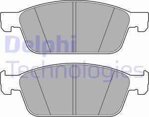 Delphi LP3672 - Гальмівні колодки, дискові гальма autozip.com.ua