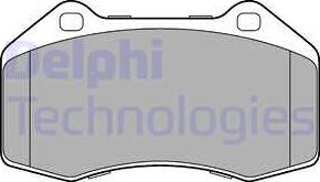 Delphi LP3195 - Гальмівні колодки, дискові гальма autozip.com.ua