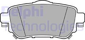 Delphi LP3145 - Гальмівні колодки, дискові гальма autozip.com.ua