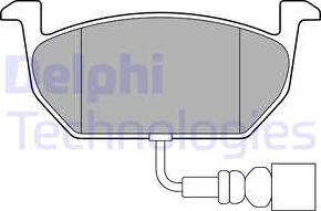 Delphi LP3146 - Гальмівні колодки, дискові гальма autozip.com.ua