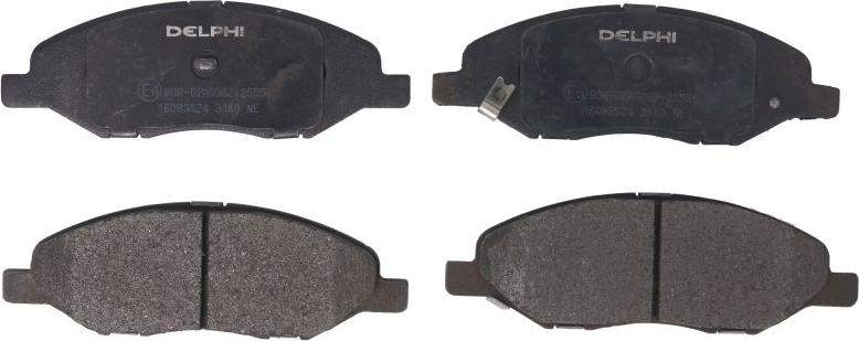 Delphi LP3169 - Гальмівні колодки, дискові гальма autozip.com.ua