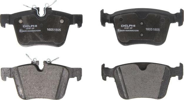 Delphi LP3167 - Гальмівні колодки, дискові гальма autozip.com.ua