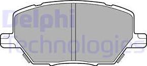 Delphi LP3184-18B1 - Гальмівні колодки, дискові гальма autozip.com.ua