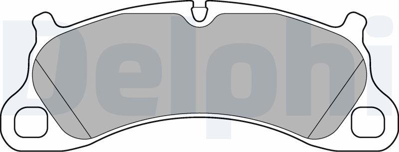 Delphi LP3179-17B1 - Гальмівні колодки, дискові гальма autozip.com.ua