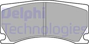 Delphi LP3174 - Гальмівні колодки, дискові гальма autozip.com.ua