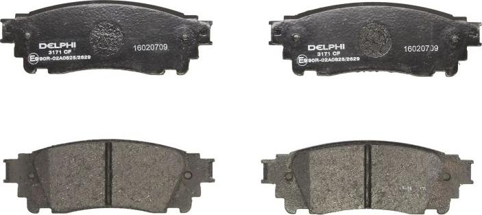 Delphi LP3171 - Гальмівні колодки, дискові гальма autozip.com.ua